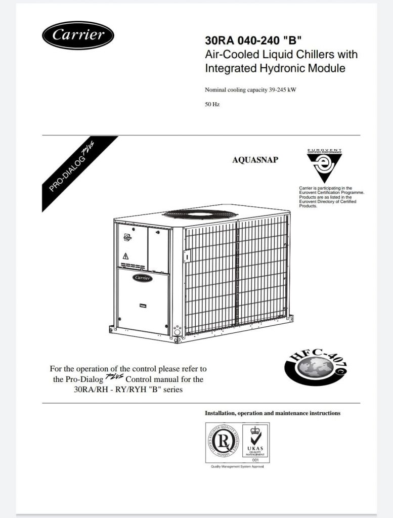 Carrier-30ra-b-series-katalog | Sancooler - Klima & Chiller Teknik Servisi